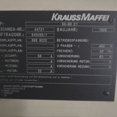 Spritzgie&szlig;maschine KraussMaffei KM 50-90 C1/50